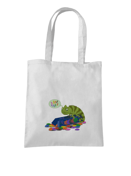 Zavart kaméleon táska White