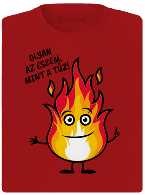 Olyan az eszem, mint a tűz! női sportpóló Red Mal
