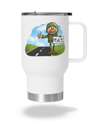 Peace termosz bögre White