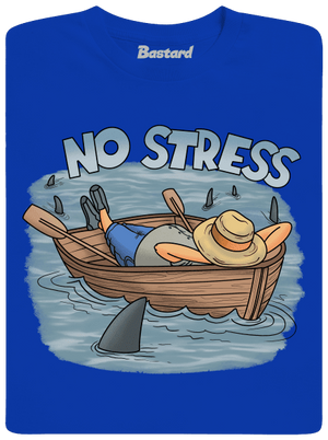 No stress férfi póló Royal Blue