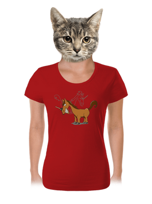 Jednorožec női póló Red Mal