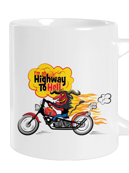 Highway to hell nagy bögre White