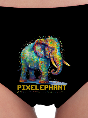 Pixelephant női bugyik Black