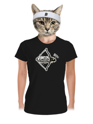  női sportpóló Black