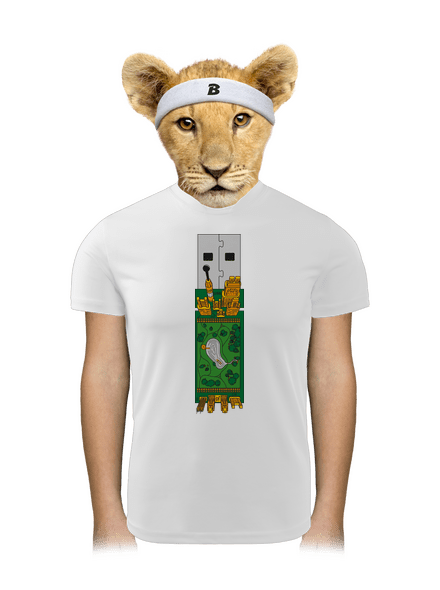 USB city gyerek sport póló White