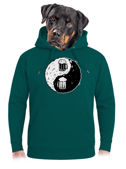 Jin Jang sör unisex prémium pulóver Emerald Green