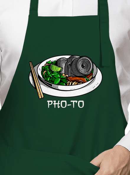 Pho-to kötény Bottle Green