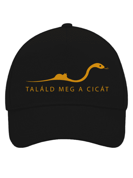 Találd meg a cicát baseballsapka Black