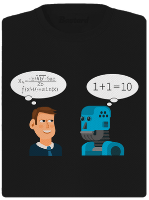 AI gondolkodás női sportpóló Black