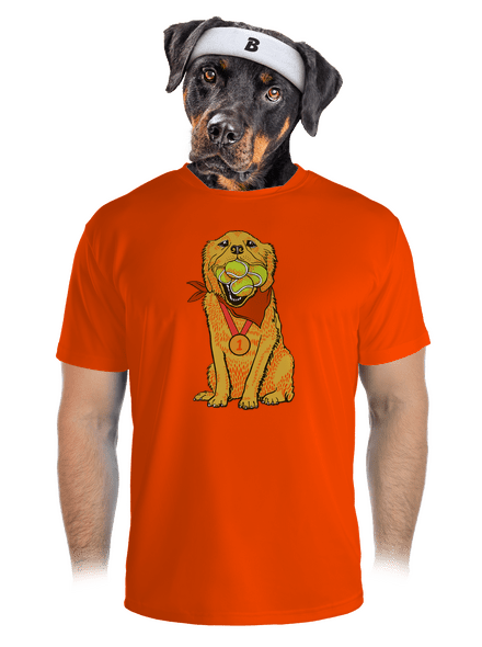 Arany retriever férfi sportpóló Neon Orange