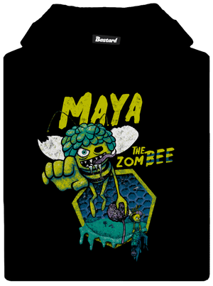 Zombee Maja gyerek kenguruzsebes pulóver Black