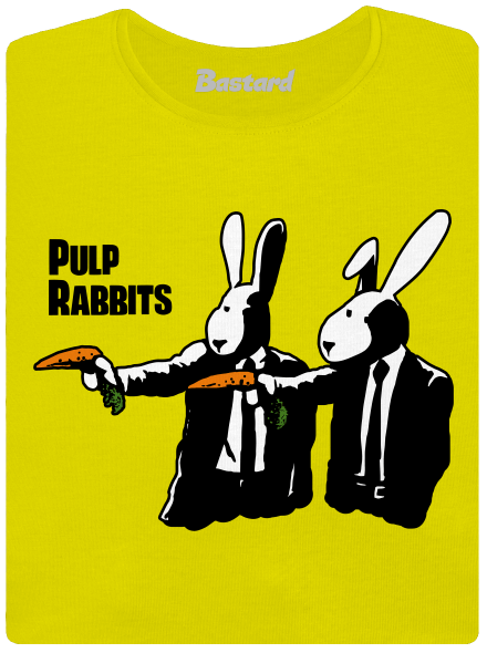 Pulp Rabbits prémium női póló Lemon