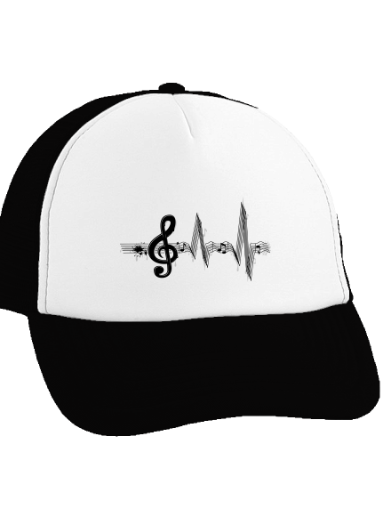 A zene az életem teherautós sapka Black cap