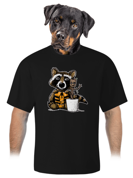 A galaxis őrzői unisex túlméretezett póló Black
