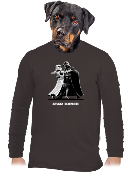 Star dance férfi hosszú ujjú póló Bear Brown