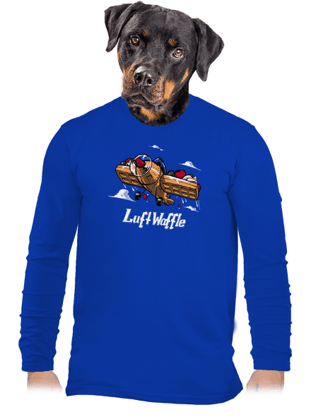 Luftwaffle férfi hosszú ujjú póló Royal Blue
