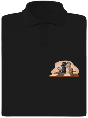 Sakkcsalád férfi pólóingek Black