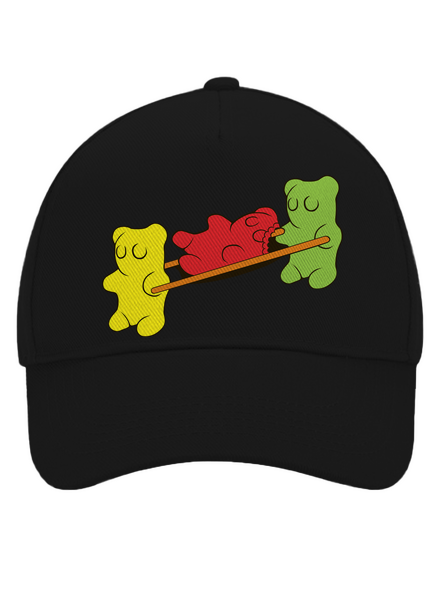 Gumimacik baseballsapka Black