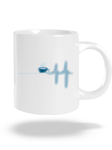 Coffee help nagy bögre White