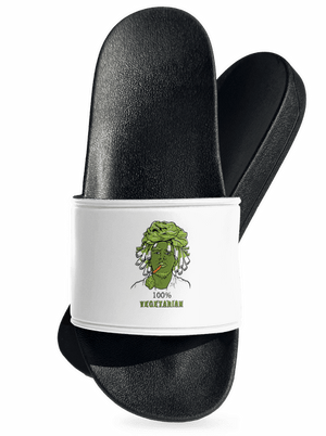 100% vegetáriánus papucs White