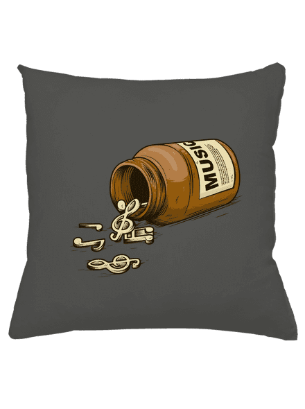 Music Pills párna Gray Pol