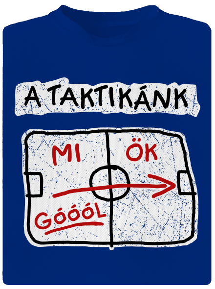 A taktikánk férfi sportpóló Royal Blue Mal