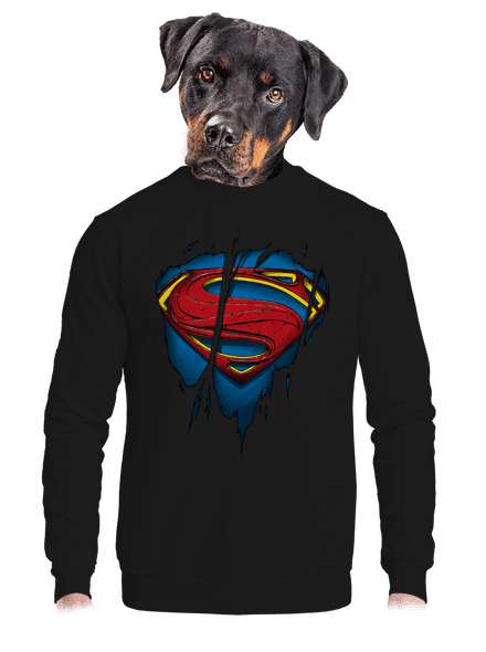 Superman Inside unisex crewneck Black