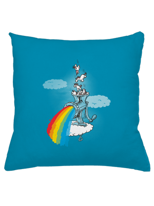 Hogyan készül a szivárvány párna Blue Turquoise