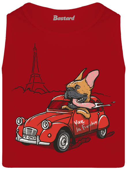 Francia buldog férfi trikó Red