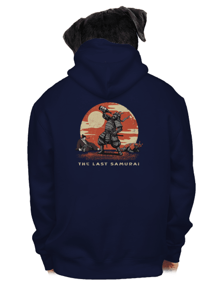 The last samurai cipzáras férfi pulóver Navy