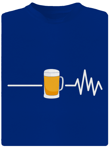 Beer help férfi sportpóló Royal Blue Mal