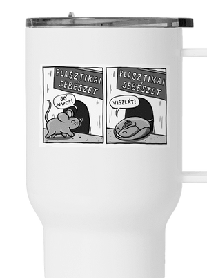 Plasztikai sebészet termosz bögre White