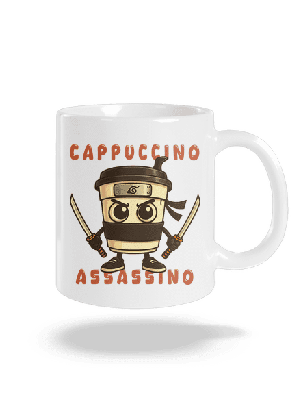 Cappuccino Assasino – Italian Brainrot hagyományos bögre White