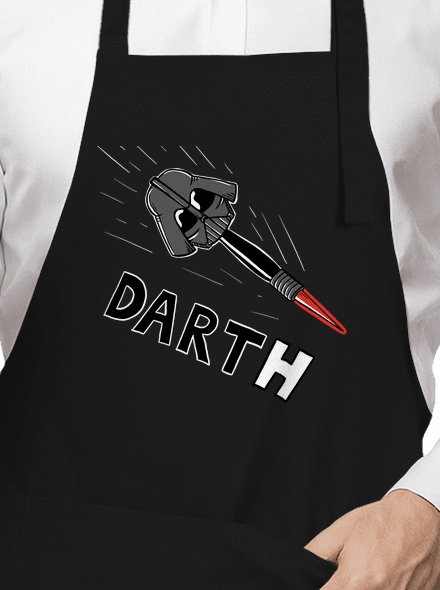 Dart(h) kötény Black