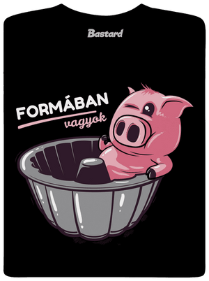 Formában férfi hosszú ujjú póló Black