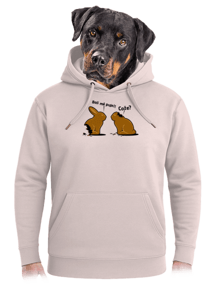 Fáj a seggem! unisex prémium pulóver Rose Chalk