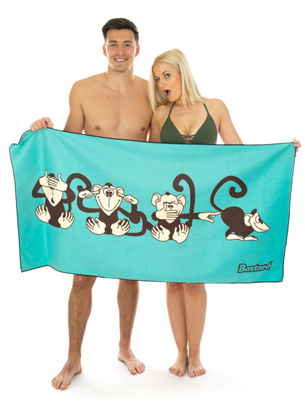 Majmok mikroszálas törölköző