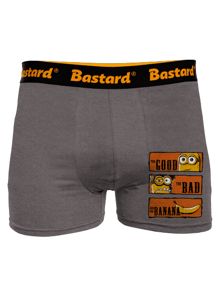 A Jó, a Rossz és a Banán boxeralsó Gray Melange