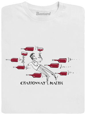 Chardonnay matrix férfi hosszú ujjú póló White