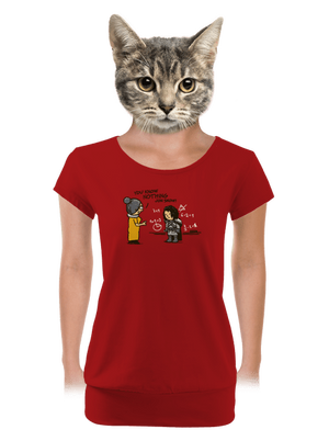 női póló elasztikus alsó szegéllyel