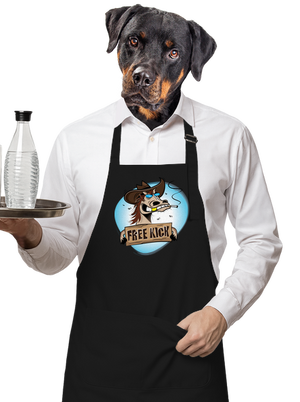 Free kick kötény Black