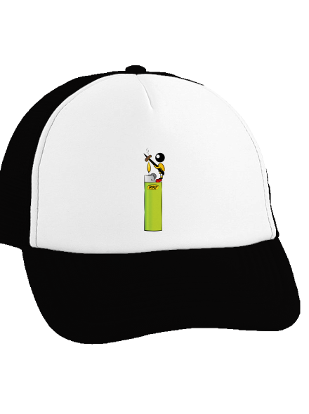 Pálcikaember teherautós sapka Black cap