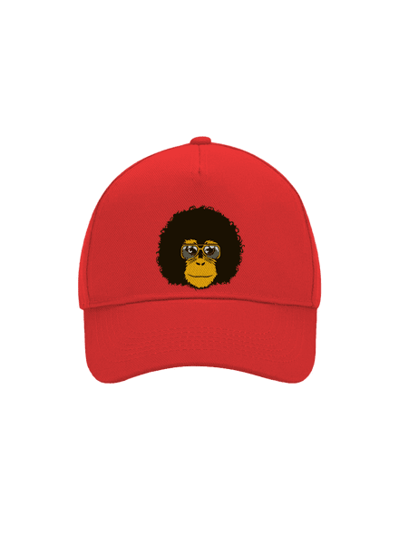 Retró majom baseballsapka Classic Red