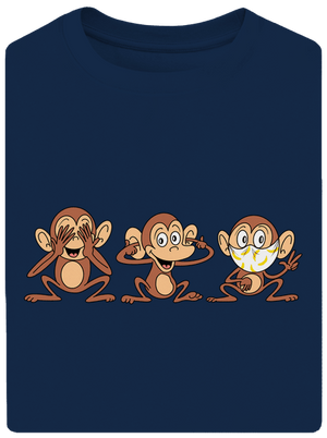 Kis majom unisex túlméretezett póló Midnight Blue