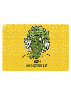 100% vegetáriánus kirakós White