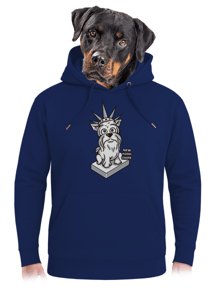 New Yorkshire unisex prémium pulóver Navy