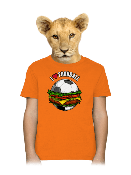 Foodball gyerek póló Orange