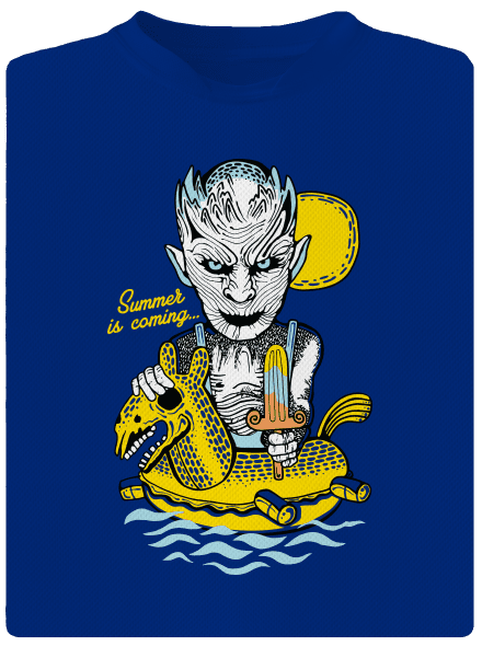 Summer is coming 2 férfi sportpóló Royal Blue Mal