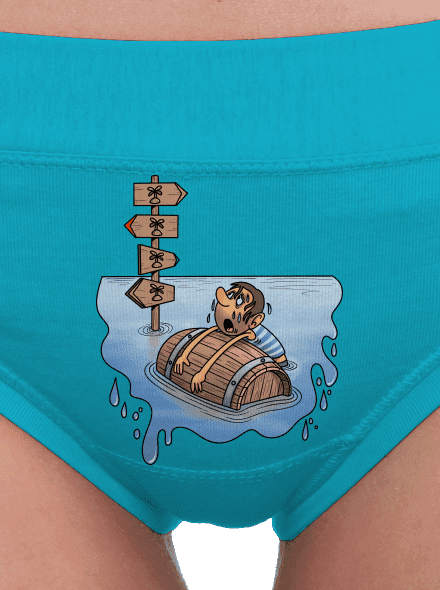 Kitaszított női bugyik Turquoise
