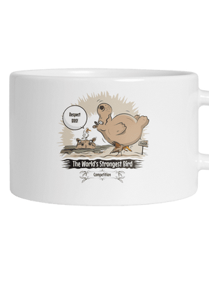 Strongest bird macaron bögre White